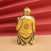 Bronze Buddha Figurine Handheld Home Decor Office Desk Living Room Decorations Wealth God Stationary Art Metal Craft Gift - Image 2