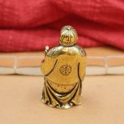 Bronze Buddha Figurine Handheld Home Decor Office Desk Living Room Decorations Wealth God Stationary Art Metal Craft Gift - Image 4