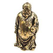 Bronze Buddha Figurine Handheld Home Decor Office Desk Living Room Decorations Wealth God Stationary Art Metal Craft Gift - Image 5