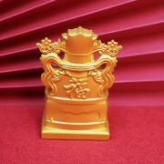 Home Decor Wealth God Statue Metal Craft Ornament Attracting Wealth And Prosperity Idol For Household Worship - Image 3