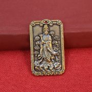 Bronze Huaishu Mazu Goddess Statue Amulet Safe Sea Travel Pendant Custom Metal Craft Ornament For Outing And Voyage - Image 2
