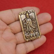 Bronze Huaishu Mazu Goddess Statue Amulet Safe Sea Travel Pendant Custom Metal Craft Ornament For Outing And Voyage - Image 4
