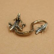 Antique Bronze Dragon Home Office Desktop Tea Table Decor Pure Copper Little Dragon Craftwork Small Gift - Image 2