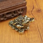 Bronze Wealth Attracting Money Frog Tea Pet Tea Ceremony Desktop Decoration Three-legged Golden Cicada Yuanbao Antique Handheld Piece