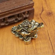 Bronze Wealth Attracting Money Frog Tea Pet Tea Ceremony Desktop Decoration Three-legged Golden Cicada Yuanbao Antique Handheld Piece