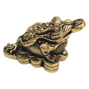 Bronze Wealth Attracting Money Frog Tea Pet Tea Ceremony Desktop Decoration Three-legged Golden Cicada Yuanbao Antique Handheld Piece - Image 5