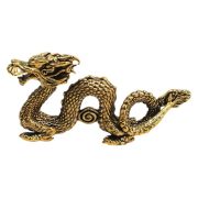 Bronze Cloud Dragon Zodiac Figurine Vintage Style Flying Dragon Year Tea Table Pet Copper Artifacts Crafts Gift - Image 5