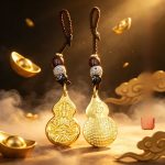 Bronze Thousand-Armed Guanyin Buddha Keychain Pendant Gourd-Shaped Buddhist Amulet Ornament Accessory Custom Metal Craft