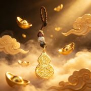 Bronze Thousand-Armed Guanyin Buddha Keychain Pendant Gourd-Shaped Buddhist Amulet Ornament Accessory Custom Metal Craft - Image 3
