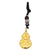Bronze Thousand-Armed Guanyin Buddha Keychain Pendant Gourd-Shaped Buddhist Amulet Ornament Accessory Custom Metal Craft - Image 5