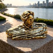 Bronze Sculpture Chairman Mao Desktop Decoration Office Home Tabletop Ornaments Orange Island Head Custom Metal Craft - Image 2