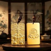 Bronze Solid Wutai Mountain Fifth Brother Pendant Necklace Relieve Carving Personal Buddha Amulet Pendant Gift - Image 3