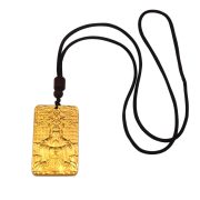 Bronze Solid Wutai Mountain Fifth Brother Pendant Necklace Relieve Carving Personal Buddha Amulet Pendant Gift - Image 5
