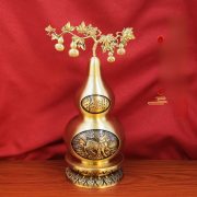 Lucky Bronze Gourd Home Decoration Open Design Business Opening Gift Wealth Attracting Ornament For Business And Home