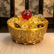 Bronze Jutai Treasure Bowl Decorative Item for Living Room Shop Opening Money Saving Office Decoration Wealth Attraction - Image 2