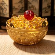 Bronze Jutai Treasure Bowl Decorative Item for Living Room Shop Opening Money Saving Office Decoration Wealth Attraction - Image 3