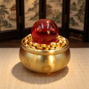 Bronze Jutai Treasure Bowl Decorative Item for Living Room Shop Opening Money Saving Office Decoration Wealth Attraction - Image 4