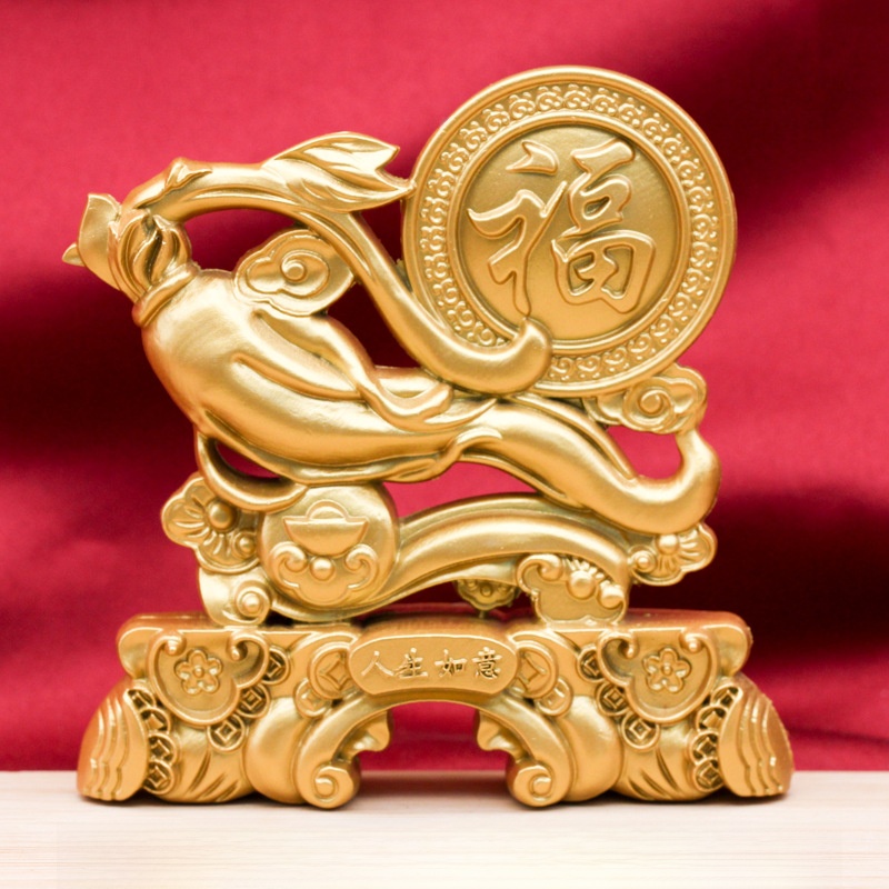 LA-827471159146_img0 New Arrival Metal Craft Ornament Fortune Attracting Peaceful Home Living Room Decorative Item Ideal For New House - Image 1