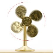 Bronze Lucky Windmill Desktop Decoration Rotating Money Attracting Fan Craftwork Gift Tabletop Ornaments - Image 2