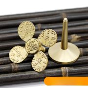 Bronze Lucky Windmill Desktop Decoration Rotating Money Attracting Fan Craftwork Gift Tabletop Ornaments - Image 3