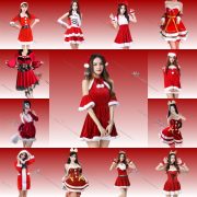 2024 New Christmas Uniform Cosplay Costume Set Santa Claus Halloween Full Outfit Adult Stage Performance Clothing
