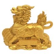 Large Metal Sand Gold Wealth Attracting麒麟 Ornament for Living Room Entrance Home Decor New House Moving Gift - Image 5
