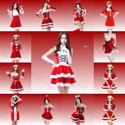 2024 New Christmas Uniform Cosplay Costume Set Full Santa Claus Halloween Adult Stage Performance Clothing