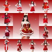 2024 New Christmas Uniform Set Cosplay Costume Santa Claus Halloween Full Outfit Adult Stage Performance Holiday Dress - Image 3