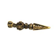Antique Brass Tathagata Vajra Car Keychain Pure Copper Gilded Automotive Pendant Buddhist Esoteric Ceremony Ornaments Accessories - Image 5