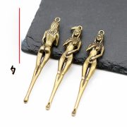 Solid Brass Ear Spoon Keychain Creative Beauty Ear Spoon Pendant Ornament Digging Ear Spoon Jewelry
