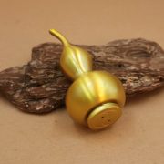 Bronze Gourd Ornament Open Hollow Matte Finish Home Office Decorative Item Lucky Wealth Attracting Fire Dragon Deterrent - Image 3