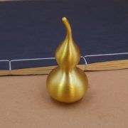 Bronze Gourd Ornament Open Hollow Matte Finish Home Office Decorative Item Lucky Wealth Attracting Fire Dragon Deterrent - Image 4