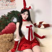 Sexy Bunny Girl New Year's Role-playing Christmas Theme Stage Performance Costume Attractive Festival Wardrobe 6398 - Image 4