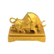 WangNiu Zodiac Bull Wealth Attracting Home Decor Feng Shui Craft Gift Metal Artwork Bull Head Raising Upward Household Ornaments - Image 5