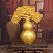 Fudi Lucky Gourd Home Decoration Living Room Entrance Office Desk Leadership Gift Moving Ceremony Custom Metal Craft Ornament - Image 3