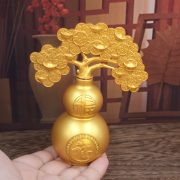 Fudi Lucky Gourd Home Decoration Living Room Entrance Office Desk Leadership Gift Moving Ceremony Custom Metal Craft Ornament - Image 4