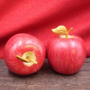 Hand-Painted Large Red Copper Apple Ornament Christmas Peace Gift Home Decor Customizable Size Copper Fruit Decoration