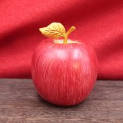 Hand-Painted Large Red Copper Apple Ornament Christmas Peace Gift Home Decor Customizable Size Copper Fruit Decoration - Image 3