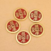 Bronze Thickened Home Decorations Wealth Attracting Display Piece Door Threshold Press Copper Artifacts Wudi Coin - Image 2