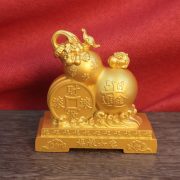 Fruit Gourd Home Decorative Ornaments Lucky Money Xiu Home Living Room Tabletop Decoration Prosperity Happiness Chinese Character - Image 2
