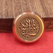 Bronze Double-Sided Lucky Charm Toy Figurine Craftwork Prosperity Gifting Ornament Handheld Piece For Home Decor - Image 4