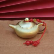 Mini Brass Teapot Creative Desk Decoration Handheld Office Living Room Craft Gift Ornament Handheld Metal Craft - Image 3