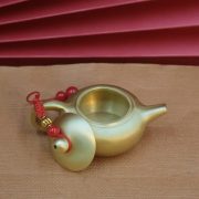 Mini Brass Teapot Creative Desk Decoration Handheld Office Living Room Craft Gift Ornament Handheld Metal Craft - Image 4