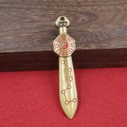 Bronze Eight Trigrams Rain Gradually Ear Peace Amulet Home Entrance Ornament Gift Custom Metal Craft Decoration - Image 3