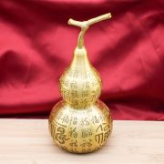 Large Brass Gourd Metal Crafts Open Design Home Office Decorative Ornaments Wholesale Custom Metal Craft Ornament - Image 2