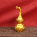 Large Bronze Gourd Faucet Pure Copper Wealth Attraction Home Decorations Living Room Ornaments Lucky Feng Shui Xiu Gourd