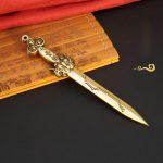 Handmade Pure Brass Solid Copper Seven-star Sword Home Decor Gift Decoration Ornament Traditional Chinese Style