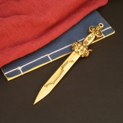 Handmade Pure Brass Solid Copper Seven-star Sword Home Decor Gift Decoration Ornament Traditional Chinese Style - Image 3