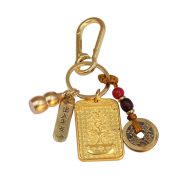 Treasure Treasury Brand Keychain Lucky Five Emperor Coins Copper Gourd Car Decoration Attract Wealth Wholesale - Image 5