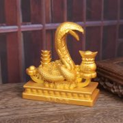 Creative Home Decor Snake Year Ornaments Lucky Charm Metal Craft Snakes And Eyes Design Customizable Yearly Zodiac Gifts